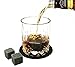 ELITE WHISKEY GIFT SET – LARGE GLASSES – NATURAL STONES – ALL PACKAGED IN AN ELEGANT WOODEN GIFT BOX