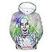 Produktbild MUDIYOU Clown Atmungsaktives lässiges 3D-Hoodie-Sweatshirt Buntes Cartoon-Muster Gedruckte Langarmtasche Herren- und Damenpaar-Hoodie-XXXL