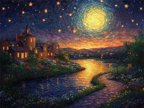 Peinture par numéro adulte 100x130cm : toile infroissable haute qualité et kit acrylique premium