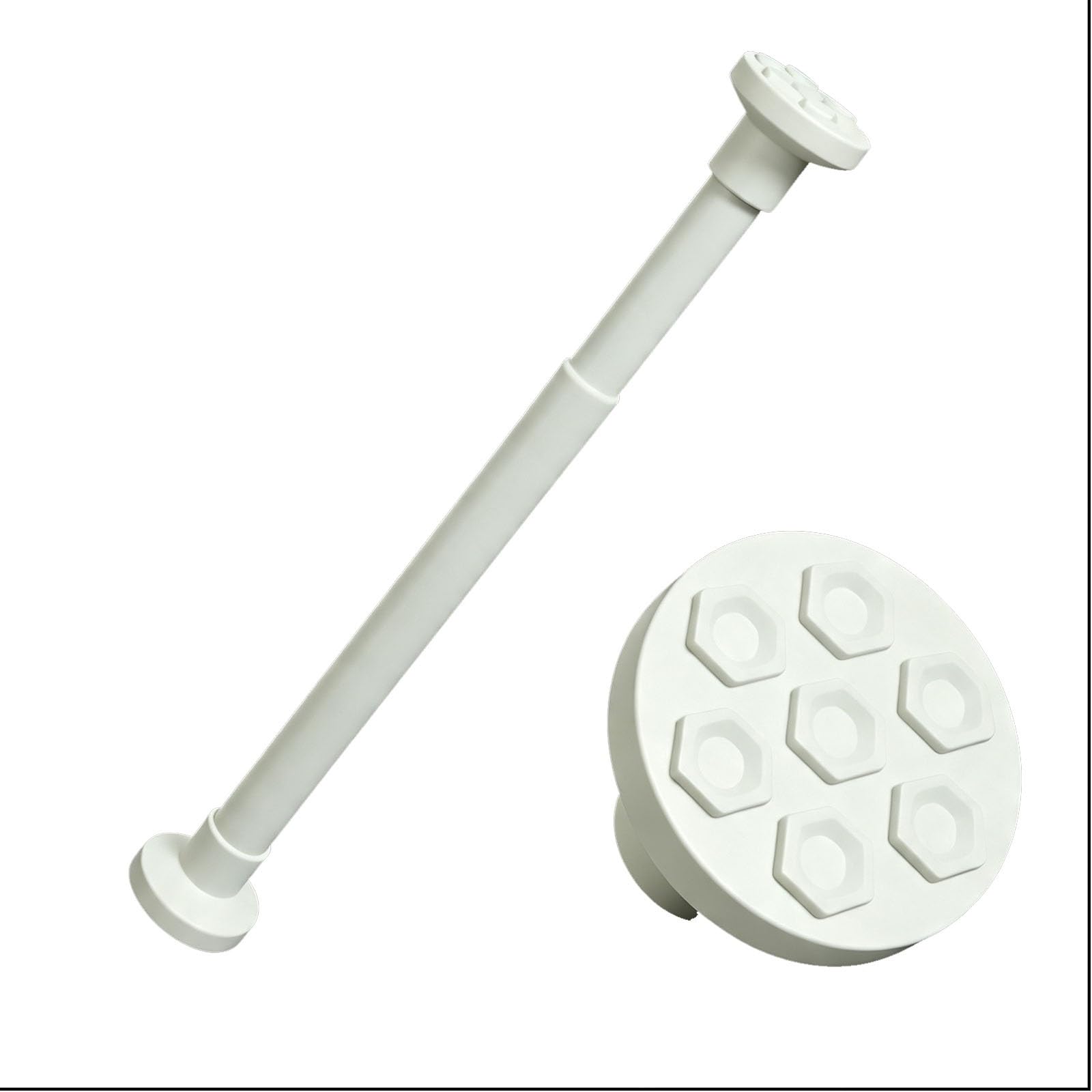 Acciaio Inossidabile 304 Aste per Tende Estensibili, Bastone Tenda Esterno | Estensibile 55-255 Cm, Senza Fori, Portata 150 Kg, Ideale per Armadi e Bagni(75-115cm/28-45in)