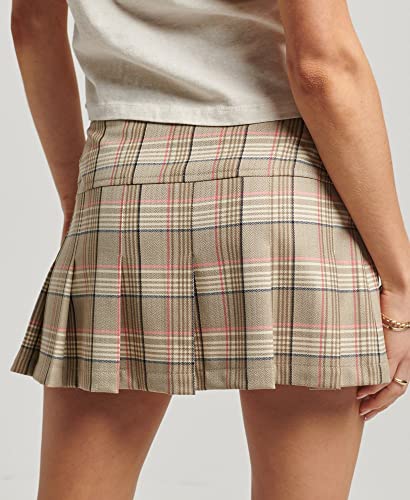 Jupe semi plissée carreaux femme Superdry - vue 3