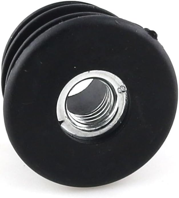 heyous 20PCS M8x25mm Black Plastic Round Tube Nut Plug Suitable for Machinery Equipment Shelves TV Stands Table Beach Chairs