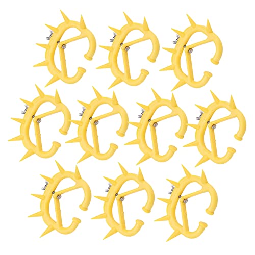 Dispositivo Anti-sucção para Bezerros de Plástico 21 × 11 × 14 10pcs Nariz de Desmame de Bezerro Des