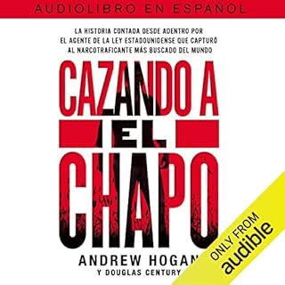 Diseño de la portada del título Cazando a el Chapo (Narraci&oacute;n en Castellano)