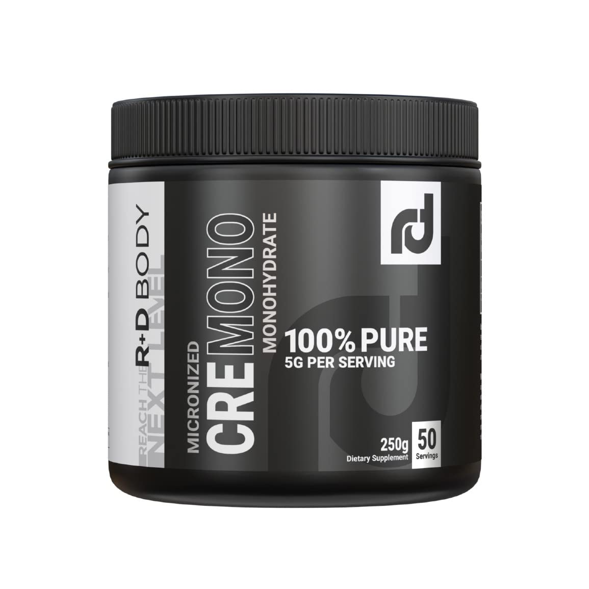 Creatine Monohydrate - R+D Body CREMONO - Micronized Creatine Monohydrate - 250g - 50 Servings