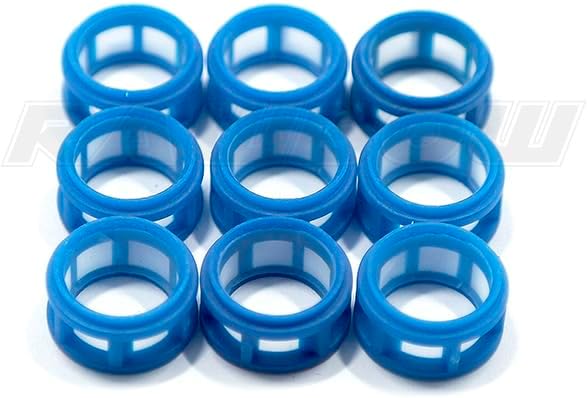 100 PCS Size 11.3 * 7.8 * 5.7mm Fuel Injector Micro Ring-type Filter 12001 - (Style: A, Color: Blue)