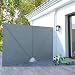 FAMIROSA Auvent Latéral Pliable de terrasse Gris 300 x 200 cm