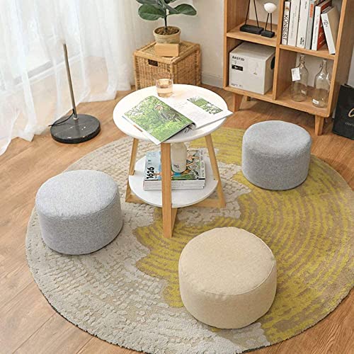 Tabouret élégant et repose-pieds multifonctionnel gris avec coffre de rangement - 8