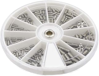 HVAZI #2-56#4-40#6-32 UNC Stainless Steel Internal Hex Drive Cup Point Set Screws Assortment Kit