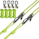 SEESE Rope Tightening Tool & Tensioner: Retractable Rope with Alloy Buckle for Outdoor Enthusiasts - Perfect for Camping Tent Building, Tarp Tie Downs, Hammock Installation & Outdoor Gear Securing