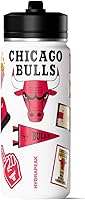 Vista 4 de Hydrapeak x NBA Botella de Agua Activa con Licencia Oficial de Boston Celtics de 20 oz con Tapa Chug y Asa, Reutilizable, Acero Inoxidable de Doble