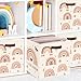 Clastyle Rainbow Kids Storage Cube Organizer Set Boho Closet Clothes Cube Storage Bin Nursery Toddler Toy Box Chest Boys Girls Book Shelf Basket,Butterfly,11.8x11.8x11.8 in