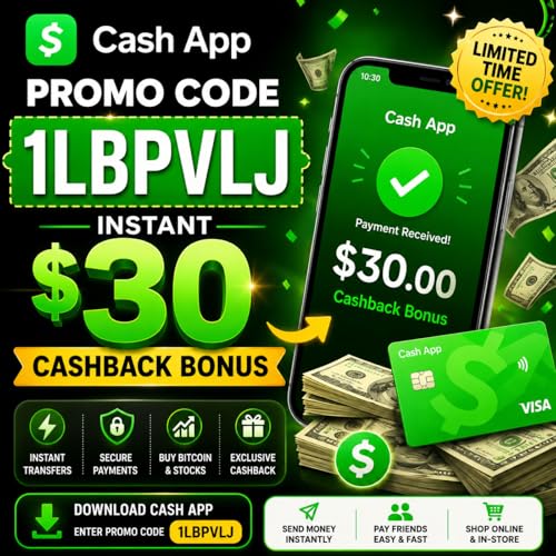 『Cash App Promo Code 1LBPVLJ &ndash; Instant $30 Cashback Bonus』のカバーアート