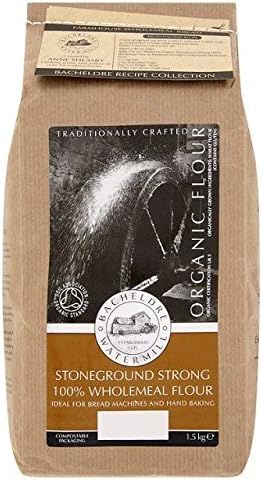 Bacheldre Organic Stoneground Strong 100% Wholemeal Flour 1.5kg - Pack of 6