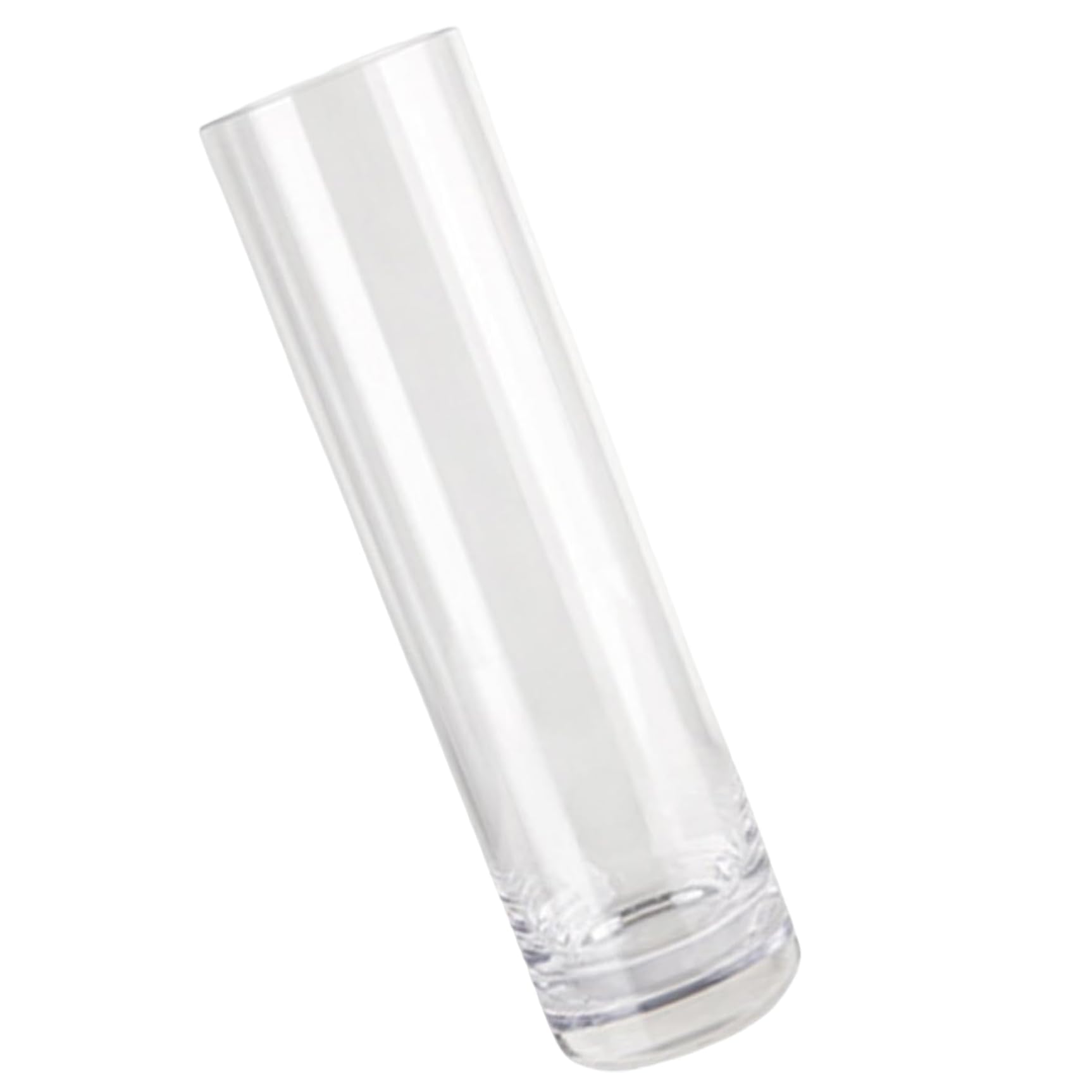 Jarrón acrílico Transparente de 40 cm de Alto cilíndrico de plástico irrompible Ideal para centros de Mesa de Sala arreglos Florales y decoración de Bodas.