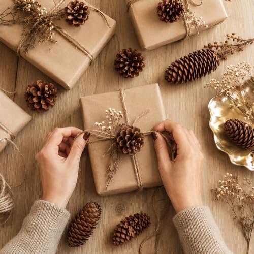 LATRAT 40 Stück Weihnachten Tannenzapfen, Verschiedene Größen Natürliche für Weihnachtsbaum, Handwerk, Geschenke, Thanksgiving, Xmas, Home Decor – Bild 4