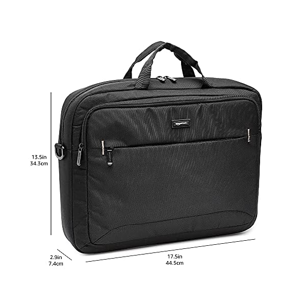 Amazon Basics 17.3Inch Laptop Computer Shoulder Bag, Black, 10Pack