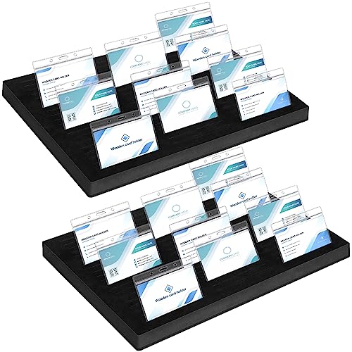 Lincia 2 Pcs Name Badge Holder ID Badge Tray Organizer Name Badge Organizer Badge Foam Holds 60 Badges ID Tag Name Badge Organizer Name Tag Holders for Office, 16 3/4 x 12 x 1 1/4 Inch
