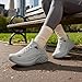 NORTIV 8 Women's Slip On Walking Running Shoes Hands Free Cushion Comfortable Tennis ActiveBreeze Non-Slip Workout Gym Sports Athletic Breathable Fashion Sneakers,Size 6.5,White,SNRS24007W-L