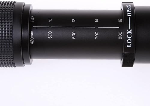 Miniatura 3 de Hersmay Lente de zoom telescópico F8.3-16 de 16.535-31.496in F8.3-16, enfoque manual, súper lente para Sony E-Mount A9, A7IV, A7RIV, A7C, ZV-E10,