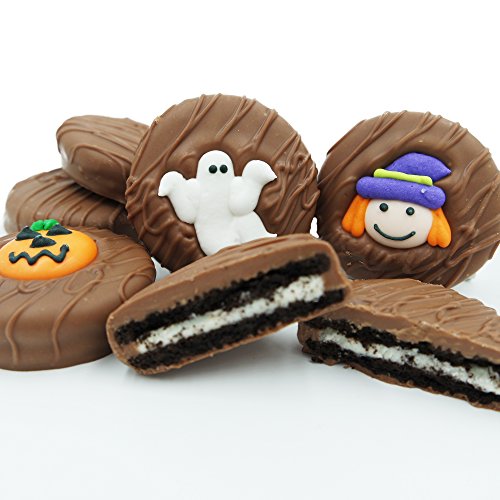 Philadelphia Candies Milk Chocolate Covered OREO Cookies, Halloween Assortment (Cute Witch, Ghost,...