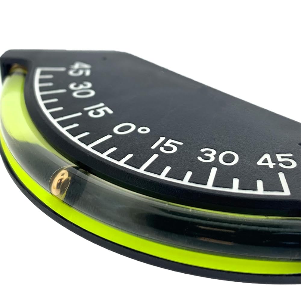 Para Vehículos Marinos Y Todo Terreno, 45 ° Inclinómetro Gauge - Indicador De Nivel Impermeable Para Barcos, Caravanas Y 4X4S (201-F Modelo)