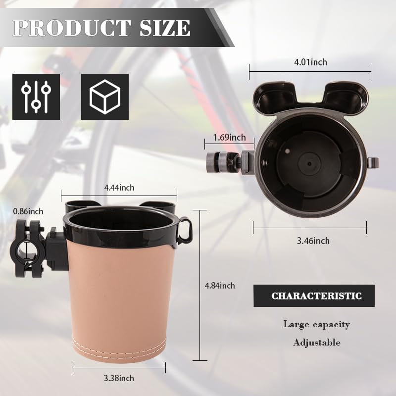 Miniatura 3 de Portavasos extraíble para bicicleta, soporte para botella de agua para bicicleta con llaves de teléfono celular, soporte para botella de agua para