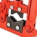 NINGWAAN Forged Pipe Vise, Pipe Vice Bench Yoke Vise, Heavy Duty Cast Iron Pipe Vise for Fixing Pipes, Fits 0.4 to 3.5 Inch(10-90mm) Pipes, Red 22071312
