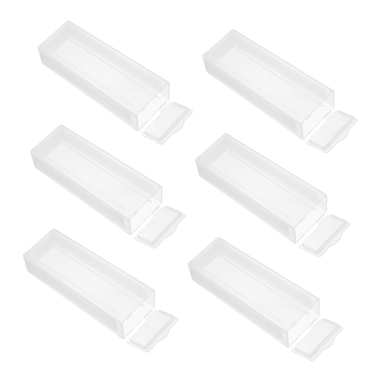 STOBAZA Microscope Slide Holder Box 5 Slides Glass and Coverslips Storage Portable and User-Friendly Organizer for Lab Equipment