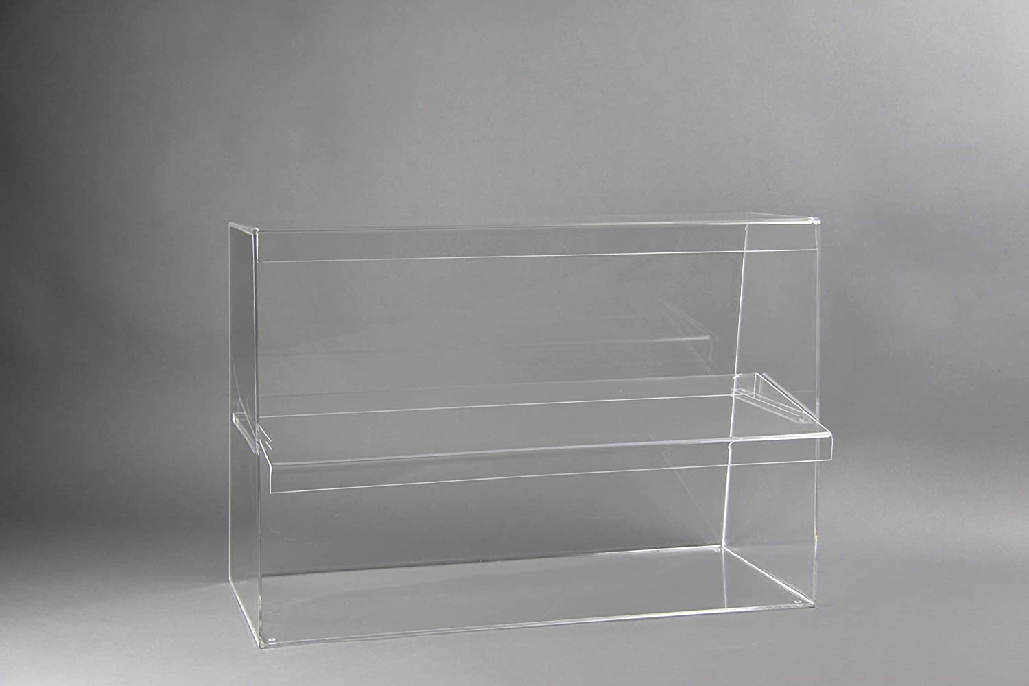 nattmann Lebensmittelechter Thekenaufsatz mit Einlegeboden aus Acrylglas Abdeckhaube Spuckschutz Vitrine Acrylglas 85cm