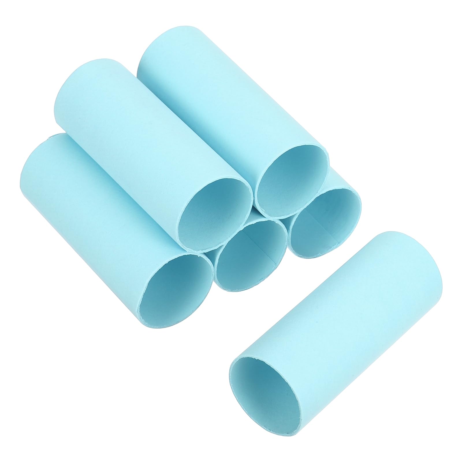 sourcing map 6 Pack Cardboard Tubes for Crafts, Toilet Paper Rolls Corrugated Cardboard Roll for Painting, Drawing, Art Supplies, DIY Projects, 3.94x1.58 Inches,Sky Blue