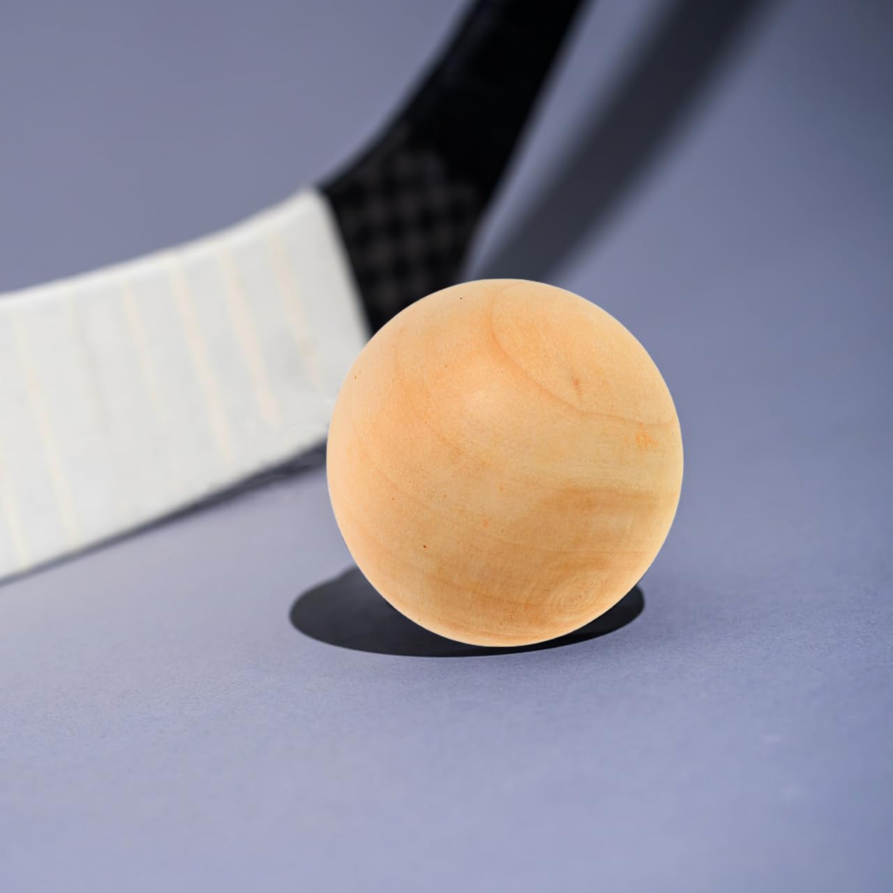 BESPORTBLE Lot de 15 balles de hockey en bois - Accessoire de hockey sur glace - Accessoire de hockey sur glace - Balles d'entraînement en bois - Pour l'extérieur - Beige