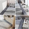 Riempitivo Per Materasso E Testiera – Cuscino Gap Filler 120x15x20 Cm, In Memory Foam 45D, Con Fodera In Lino Rimovibile