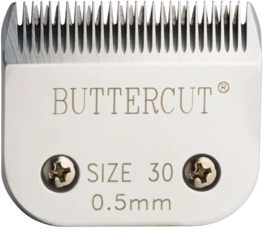 Geib Buttercut Detachable Replacement Dog Clipper Blade - Size-30, Stainless Steel Long-Lasting Sharp Edges, 1/50-Inch Length, Compatible with Andis A5, Oster A5, Wahl KM10, Size-30 Dog Grooming Blade