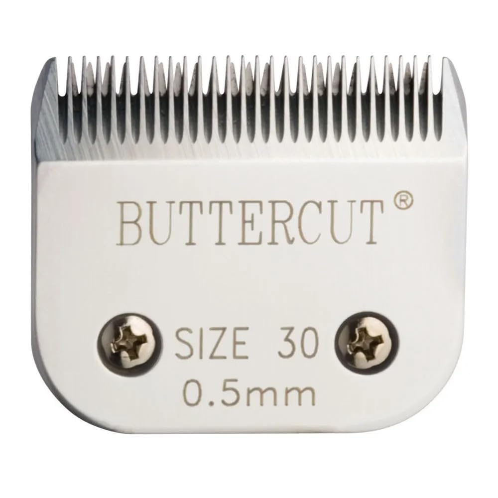 Geib Buttercut Stainless Steel Dog Clipper Blade, Size-30, 1/50-Inch Cut Length, Gray, White