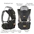 Ergonomic Baby Carrier with Hip Seat, 360 Positions, Soft and Breathable, All Seasons, for Newborns and Toddlers, Hiking Shopping Travelling