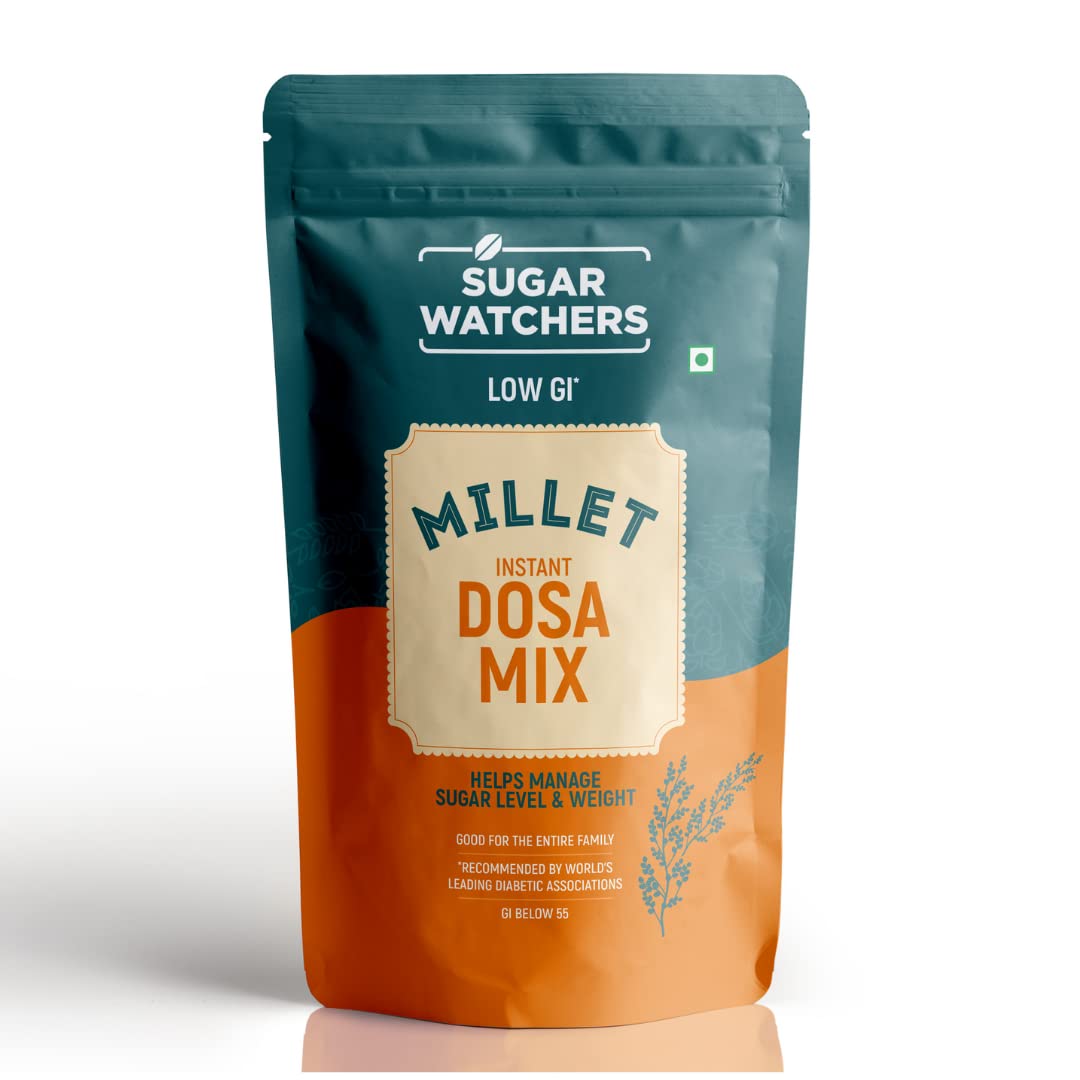 Sugar Watchers Millet Instant Dosa Mix | No Maida | Low GI | Diabetic Friendly | For Weight Loss | 100% Natural - No palm oil or preservatives | Sustainable and Vegan | Good For Heart Health | Suitable for Kids and good for entire family | 200 gm (B095BQ4QYD) Amazon Price History, Amazon Price Tracker
