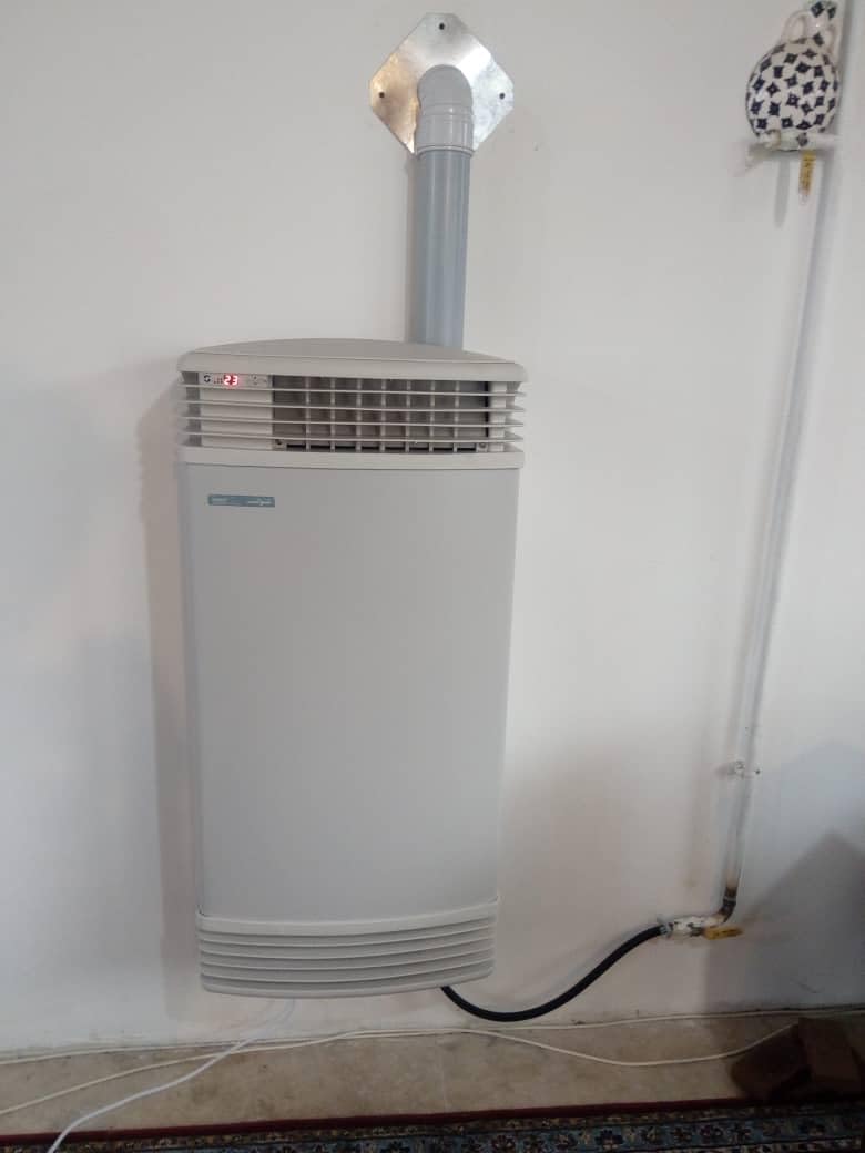 Shokat SH37 gasheizautomat mit Abgasleitung, 8 kW
