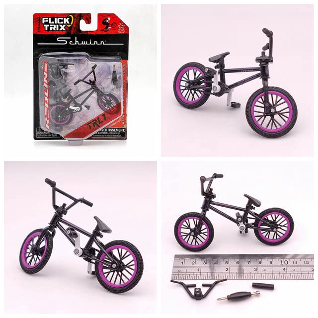 ТоуPRO - Finger Bike FLICK TRIX Miniature BMX PREMIUM Diecast Models Тоуs Bicycle Gift (FitbikeCo PRK-Black)