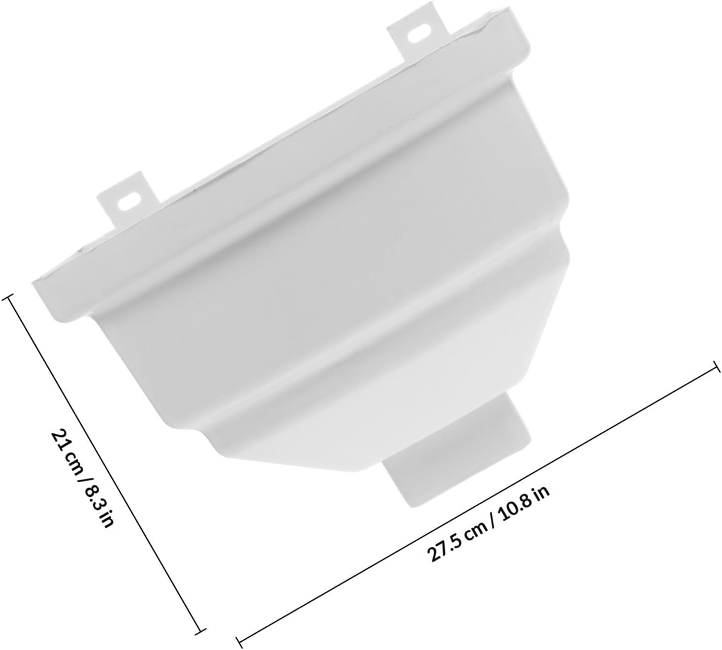 FRCOLOR Square PVC Rainwater Diverter Downspout Adapter for Villa Roof Gutter 80x100mm Rainwater Collection Funnel for Garden Water Drainage