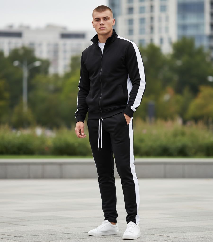 SCREENSHOT Mens Hip Hop Premium Slim Fit Comfort Track Jacket Athletic Fitness Fashion Urban Lifestyle Streetwear Tops - Image 6