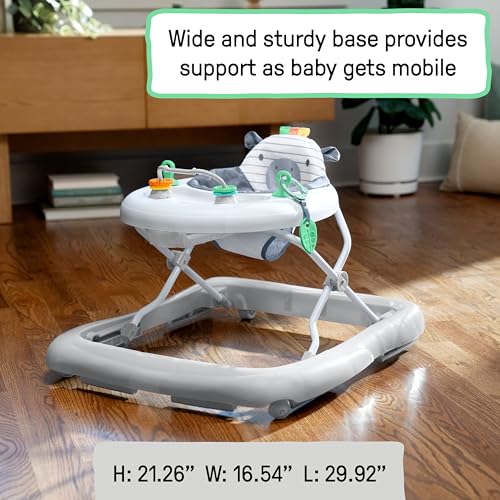 Ingenuity Smooth Strides Activity Baby Walker - Chambray, Developmental Walker, 3 Adjustable Heights, Toys Included, 6M-12M - image 7