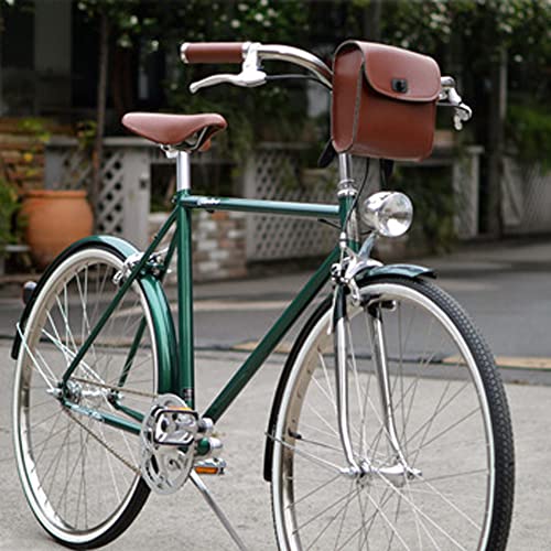 Bolsa para Manillar de Moto Mini de Cuero PU Marrón miniatura 5