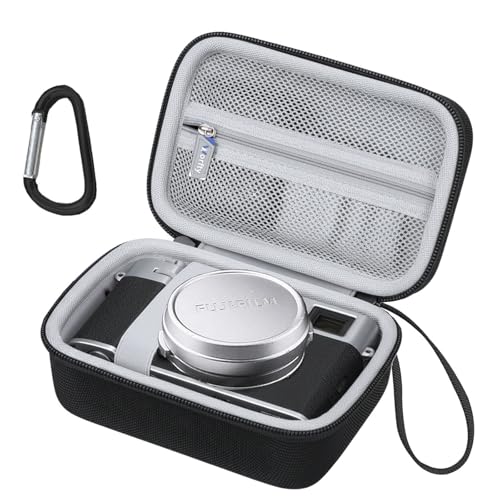 Camera Case for Fujifilm X100VI / X100V Digital Camera, Case for Fuji X100VI/ X100V/ X100F/ X100T/ X100S/ X100 with Pocket for Cable SD card (Case Only) (Black)