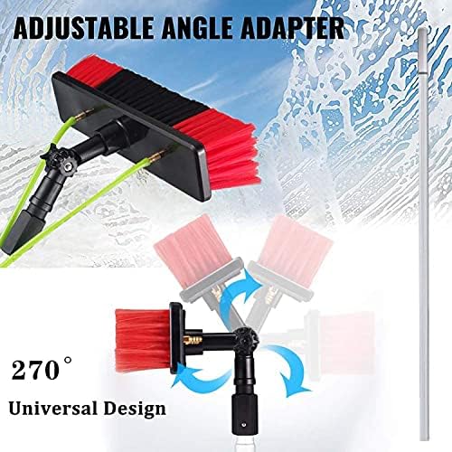 Telescopic Glass Cleaning Brush，photovoltaic Cleaner Window Cleaning Pole Water Fed Pole Kit Window Cleaning Brush Outdoor Window Glass Solar Panel Cleaning Extendable Te