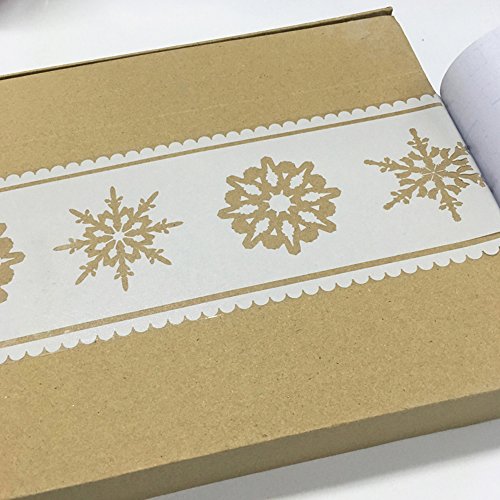 Simplelife4U White Lace Transparent Removable Wallpaper Border Shop Display Window Sticker Bathroom Mirror Decor Snowflake #TOP3