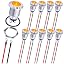 O.10 x 12mm Yellow LED Indicator Lights 12v