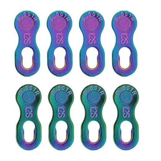 Vbest life 4 Pares de Piezas de Conector de Cadena de Bicicleta de Acero de 12 velocidades eslab¡§?n perdido Accesorio de Ciclismo Cadenas Componentes y repuestos