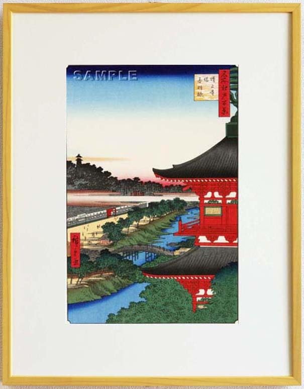安藤広重 浮世絵 木版画 赤羽根