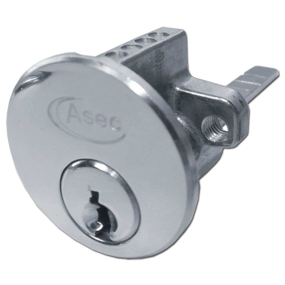 Asec Silver 5-Pin Rim Cylinder - Np Ka `A` (Boxed)